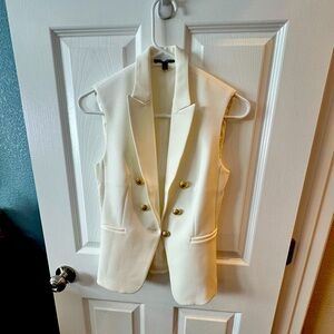 Brand new/no tag - Express blazer vest - light cream - Size XXS